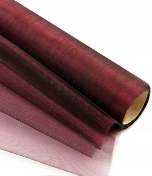 Organza Organtyna 36cm X 9m Burgund