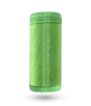 ORGANZA ORGANTYNA 12cm x 9m zielona - OBSZYTA