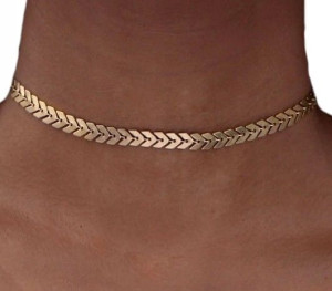 Naszyjnik Choker Pancerka Obroża Łańcuszek Boho