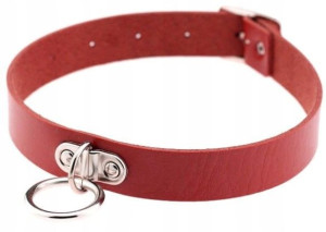 Naszyjnik Obroża Punk Rock Skórzany Choker Dark