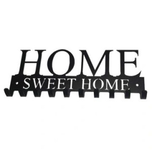 Wieszak HOME SWEET HOME na ubrania haczyk na klucz