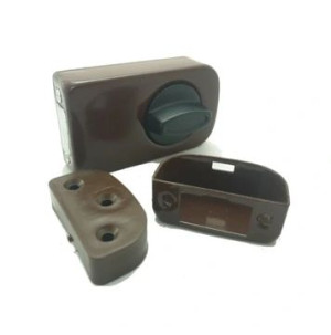 Zamek nawierzchniowy 60mm z wkładką Łucznik BRĄZ
