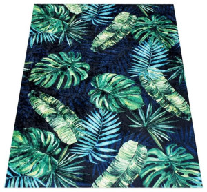Dywan Star 002 antypoślizgowy liście monstera zielony ,120x180 cm