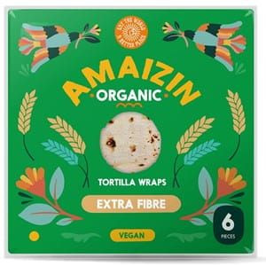 Tortilla Wraps z otrębami BIO (źródło błonnika pokarmowego) 240g Amaizin