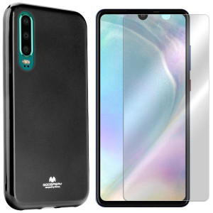 Etui Do Huawei P30 Obudowa Mercury Jelly + Szkło