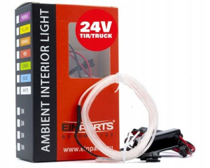 Światłowód LED Neon Biały 2m 24V TIR BUS