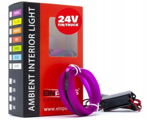Światłowód LED Neon Fioletowy 2m 24V TIR BUS