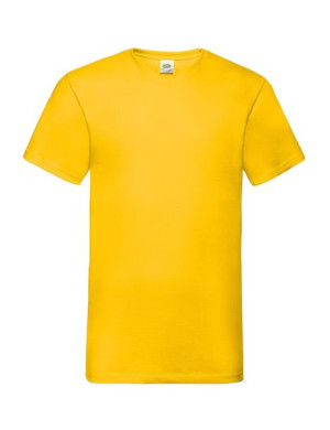 Fruit of the Loom Koszulka męska v-neck Valueweight 3XL ciemnożółty