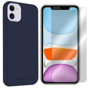 Etui Do Iphone 11 Case Tył Mercury Soft + Szkło 9h