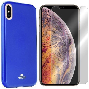 Etui Do Iphone Xs Max Case Mercury Jelly +szkło 9h