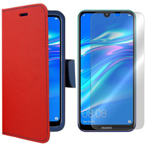 Etui Do Huawei Y7 Prime 2019 Fancy Case + Szkło 9h