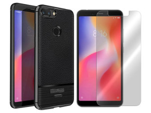 Xiaomi Redmi 6 Etui Pokrowiec Rugged + Szkło 9h