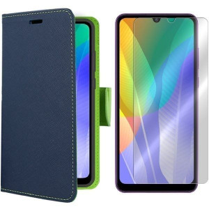 Etui Do Huawei Y6p Pokrowiec Kabura Fancy + Szkło
