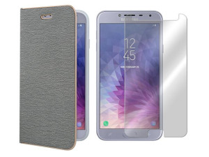 Sam Galaxy J4 2018 J400 Etui Pokrowiec Posh +szkło