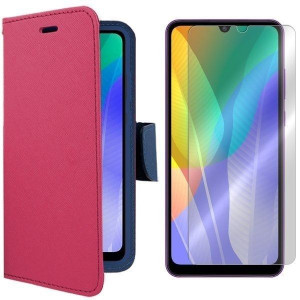 Etui Do Huawei Y6p Pokrowiec Obudowa Fancy + Szkło