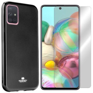 Etui Do Samsung Galaxy A71 Mercury Jelly + Szkło