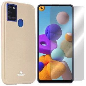 Etui Do Samsung Galaxy A21s Mercury Jelly + Szkło