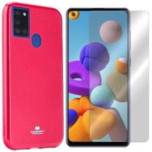 Etui Do Samsung Galaxy A21s Mercury Jelly + Szkło