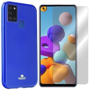 Etui Do Samsung Galaxy A21s Mercury Jelly + Szkło