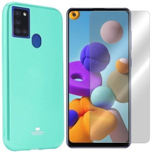 Etui Do Samsung Galaxy A21s Mercury Jelly + Szkło