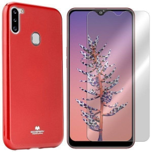 Etui Do Samsung Galaxy A21 Mercury Jelly + Szkło