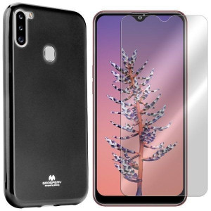 Etui Do Samsung Galaxy A21 Mercury Jelly + Szkło