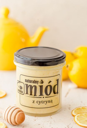 Miód  z cytryną wielokwiatowy z pasieki 0,35 kg Miody Suszka