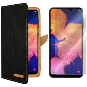 Etui Do Galaxy A10 Sm-a105 Fancy Canvas + Szkło