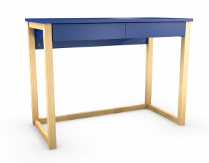 Minimalistyczne biurko do nauki niebieskie - Roler 3X 50x100