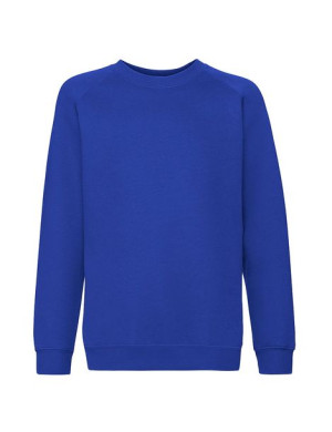 Fruit of the Loom Bluza dziecięca premium raglan 116 cm niebieski