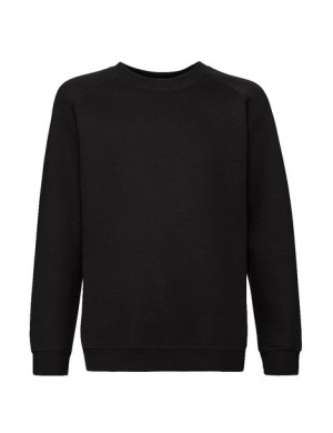 Fruit of the Loom Bluza dziecięca premium raglan 140 cm czarny