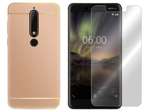 Nokia 6 2018 Etui Pokrowiec Case Amare + Szkło 9h