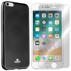 Etui Do Iphone 6 6s Plus Mercury Jelly + Szkło 9h