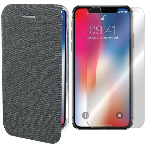 Etui Do Iphone Xs Kabura Prestige Cotone +szkło 9h