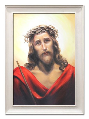 Obraz olejny ręcznie malowany 76x106 cm Jezus Chrystus Maksymilian Antoni P