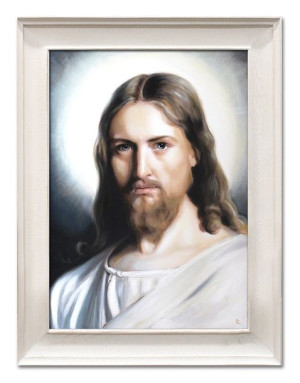 Obraz olejny ręcznie malowany 66x86 cm Jezus Chrystus