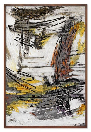 Obraz olejny ręcznie malowany 63x93cm Abstrakcja