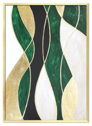 Obraz olejny ręcznie malowany 53x73cm Abstrakcja
