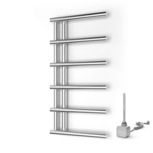 Grzejnik elektryczny łazienkowy Warmtec Tenedor 50 x 98,8 chrom połysk + g