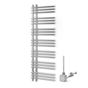 Grzejnik łazienkowy elektryczny Warmtec Brillo 50 x 150 chrom połysk + grz