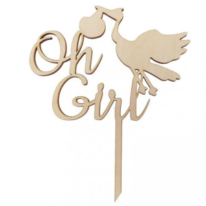 Topper na babyshower oh girl