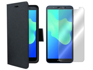 Etui Do Huawei Honor 7s Pokrowiec Fancy + Szkło 9h