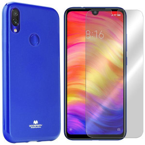 Etui Do Xiaomi Redmi 7 Mercury Jelly + Szkło 9h