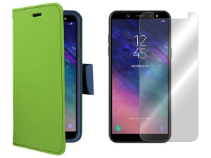 Samsung Galaxy A6 Plus 2018 Etui Pokrowiec + Szkło
