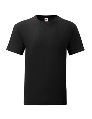 Fruit of the Loom Koszulka męska Iconic 4XL czarny (36)