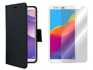 Huawei Honor 7c Etui Futerał Pokrowiec + Szkło 9h
