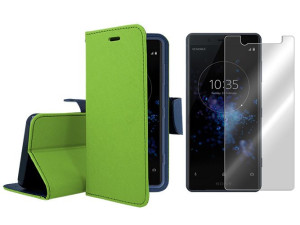 Sony Xperia Xz2 Compact Kabura Etui Tył + Szkło 9h