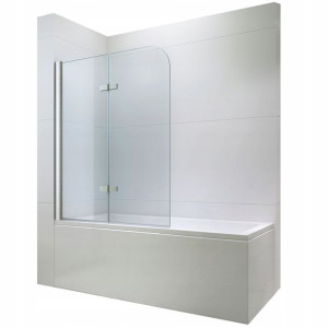 Parawan nawannowy składany łamany  2-SKRZYDŁOWY 80x140cm SZKŁO 6mm PN6580