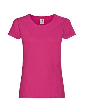 Fruit of the Loom Koszulka damska Original lady fit L fuchsia
