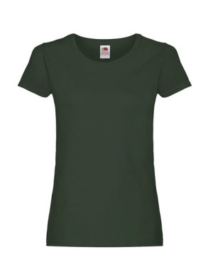Fruit of the Loom Koszulka damska Original lady fit S butelkowa zieleń